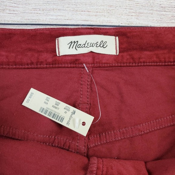 Madewell NWT velveteen stretch straight zip mini - Picture 7 of 7